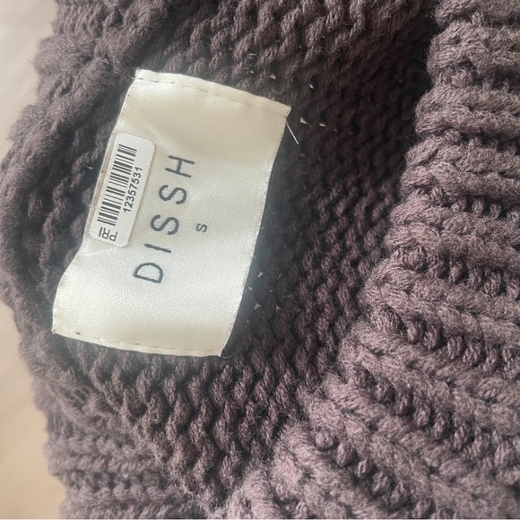 Dissh Roy Choc Oversized Longline Knit Jumper - Picture 8 of 12